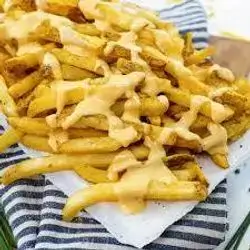 French Fries With Cheese Plate