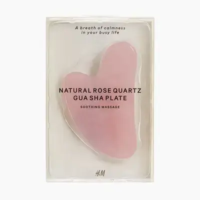 H&M Natural Rose Quartz Gua Sha Body Plate