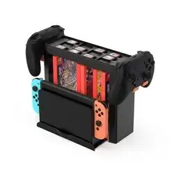 Dobe Multifunctional Storage Stand Kit for Nintendo Switch Series – Black/Orange
