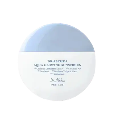 Aqua Glowing Sunscreen SPF50+ PA++++ High Protection 45ml _ Dr. Althea