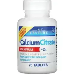 21 ST CENTURY Calcium Citrate Maximum + D3 75 Tablets