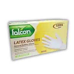 Falcon Latex Powder Medium Gloves, 100 count