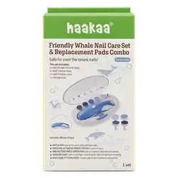 Friendly Whale Nail Care Set & Replacement pads Combo _ haakaa