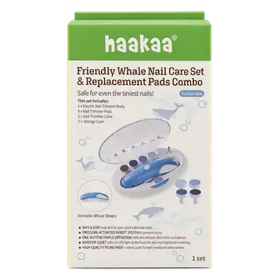Friendly Whale Nail Care Set & Replacement pads Combo _ haakaa