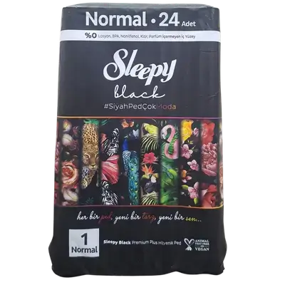 Santi Sleepy Black Diapers – 24 Count