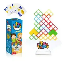 Tetra Tower Balance Block Game – Stacking Challenge Board Game for Kids & Families
