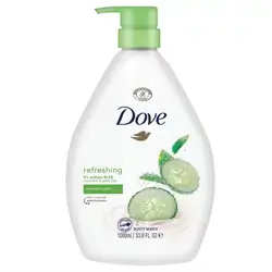 Dove Refreshing Cucumber & Green Tea Shower 1000ml | Refreshing Cucumber & Green Tea | WITH INTEGRATED PUMP |