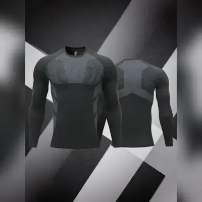 Men's Sports Compression Quick-Dry Breathable Long Sleeve T-Shirt - Small