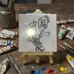 Canvas Stand 10*10 cm