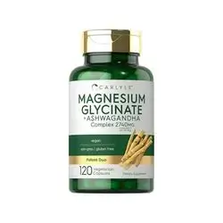 Carlyle Magnesium glycinate+Ashwagandha 120 capsules