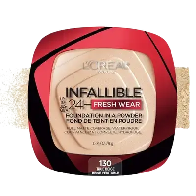 INFALLIBLE Fresh Wear 24H Foundation In A Powder 130 TRUE BEIGE 9g _ L'OREAL PARIS