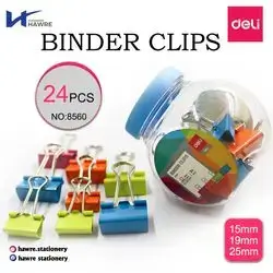 Binder clips-deli (8560)