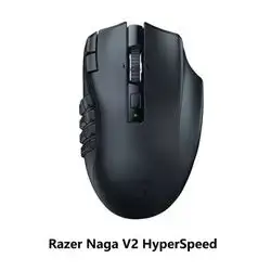 Razer Naga V2 Hyperspeed Black Optical Wireless MMO Gaming Mouse