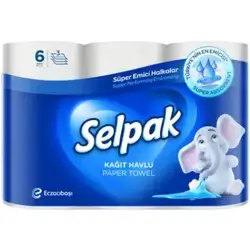 Selpak Kitchen Roll 3ply X6