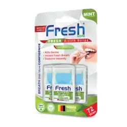 FRESH breath strips (mint flavour)