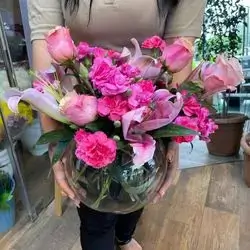 Glass With Roses