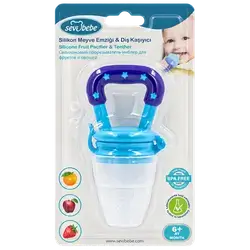 Silikon Fruit Pacifier & Teether 6+ Monthes Blue Color _ Sevibebe