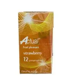 Actual Strawberry (12 Condoms)
