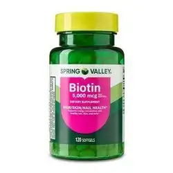 Biotin 5000mcg 120softgels SPRING VALLEY