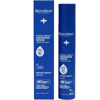 Radiant Bright Underarm Serum Unifies Skin Tone Instant Bright Fast Dry 150ml _ Beesline
