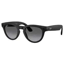 Ray-Ban Meta Headliner Smart Glasses (Gen 2) — Matte Black with Polarized Gradient Graphite Lenses (Size 50)