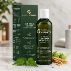 Pharma hermetic oily hair and hair loss shampoo 250ml