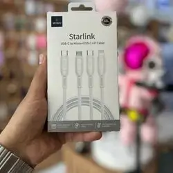 USB-C to Micro+USB-C+iP Cable Wiwu (1to3)