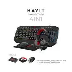 HAVIT KB501CM 4in1 Wired Gaming Combo