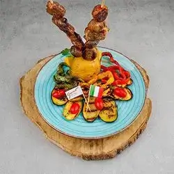 Arrosticini Con Verdure Alla Griglia