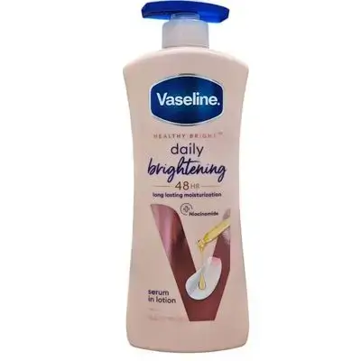 لوشن فازلين هيلثي برايت ديلي لتفتيح الجسم 600 مل - Vaseline Body Lotion Daily Brightening