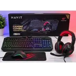 HAVIT GAMING COMBO -KEYBORD , MOUSE , HEADSET &MOUSE PAD