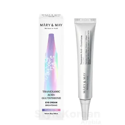 MARY & MAY Tranexamic Acid + Glutathion Eye Cream - 30ml | ماري اند ماي كريم العين بحمض الترانيكساميك + الجلوتاثيون - 30 مل