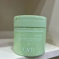 C.vr korea tea tree oil control and moisturize face and body scrub 