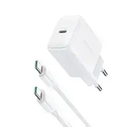 Joyroom Charger And Cable TypeC To TypeC PD20W Fast Charger JR-TCF20 EU
