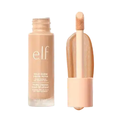 Halo Glow Liquid Filter Glow Booster For Radiant Skin 4 MEDIUM 31.5ml _ e.l.f.