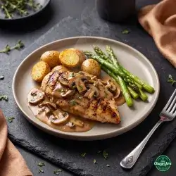 Mushroom Chicken Steak