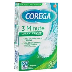 Corega 3 Minutes Denture Cleanser 36 Tablets _ GSK