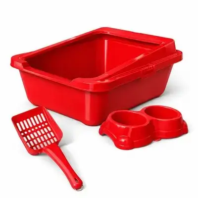 Open Litterbox & Bowl 48cm