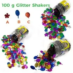 100g Glitter Shakers-flamingo