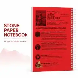 Stone Paper Spiral Notebook – A4 | 80 Sheets | 125 gsm