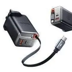 Mcdodo 67W 2-Port GaN Charger with Built-in Retractable Cable (CH-409)