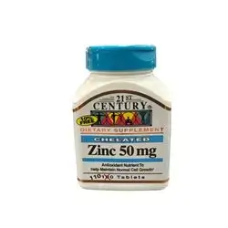 DIETARY CHELATED ZINC 50 MG 110 TABLETS (CENTURY)