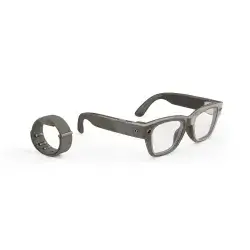 Meta - Ray-Ban Display & Neural Band | AI glasses with in-lens display - Shiny frame, large - band size 2 - Sand