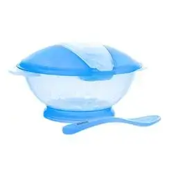 Feeding Bowl with Spoon (4m+) - Blue