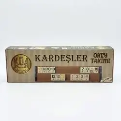 Kardeşler Okey Plastic Set – Brown