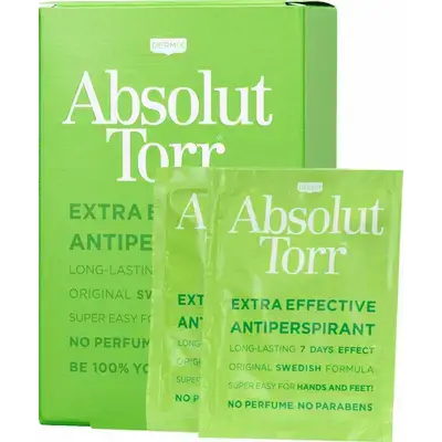 DERMIX Absolute Dry Antiperspirant Wipes 10 pc.//مناديل ديرميكس أبسولوت دراي المضادة للتعرق، 10 قطع.