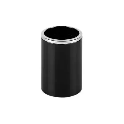 Lenox Toothbrush Holder Black/Chrome Pls