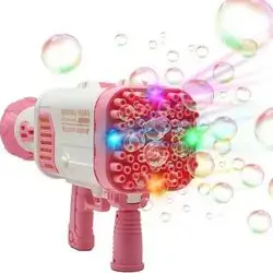 Bubble Gun, Bubble Maker with Large Light Bubble Blower for Kids, for Children's Parties and Weddings