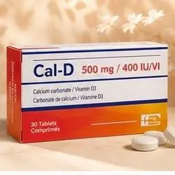Cal-D 500 mg / 400 IU/UI (30 Tablets)