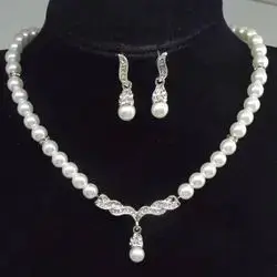 Necklace With Pearl Earrings